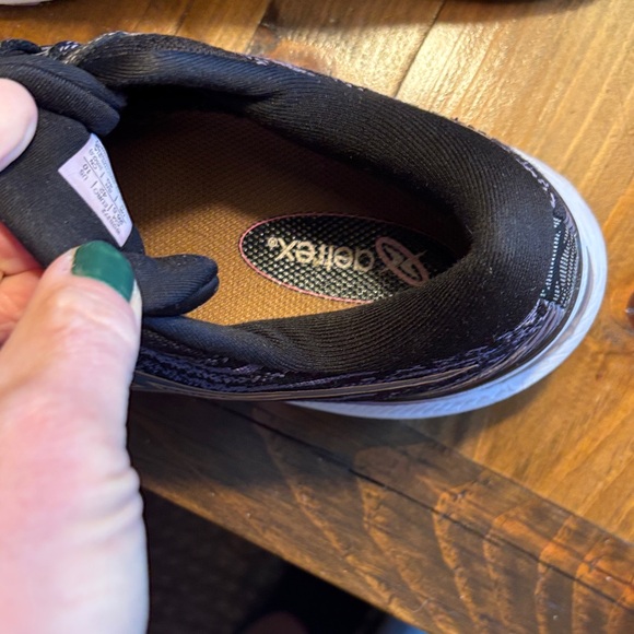 ASICS Dark Grey Purple and White Athletic Sneakers - Picture 9 of 16